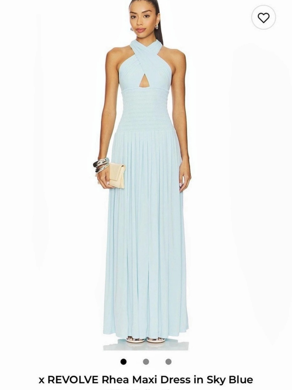 OW Collection x REVOLVE Rhea Maxi Dress Halterneck Blue